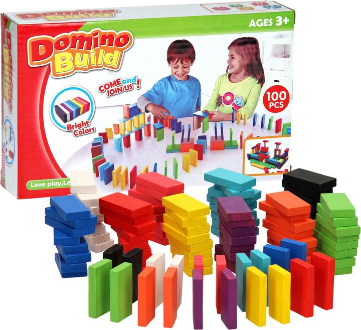 Domino in legno, 100 pezzi
