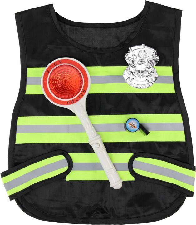 Image du produit ToyFamily Set de police avec panneau stop & sifflet, 3 pcs.