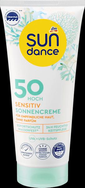 dm Sundance Sonnencreme sensitiv, LSF 50 (Sonnencreme, SPF 50)