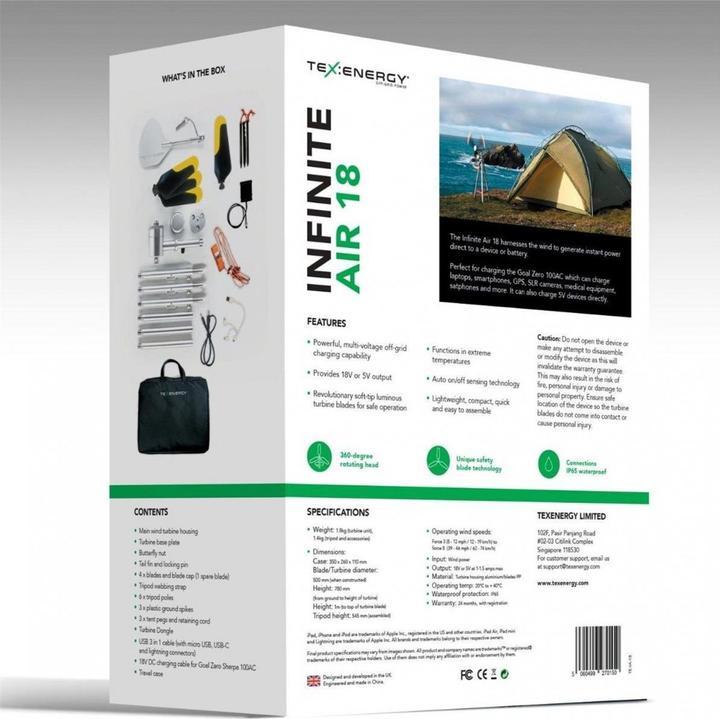 Image du produit Texenergy Infinite Air 18 (27 W, 3.20 kg)