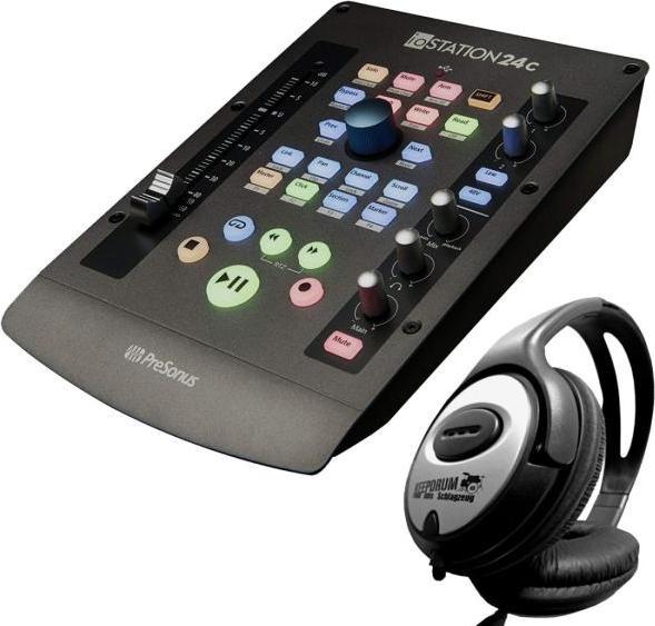 Actual product image PreSonus ioStation 24C interface with headphones (USB)