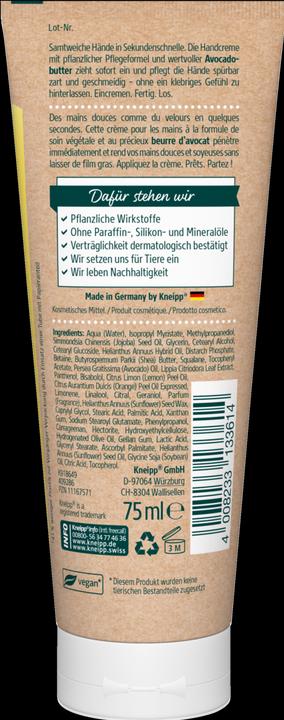 Actual product image Kneipp Seconds hand cream (75 ml)