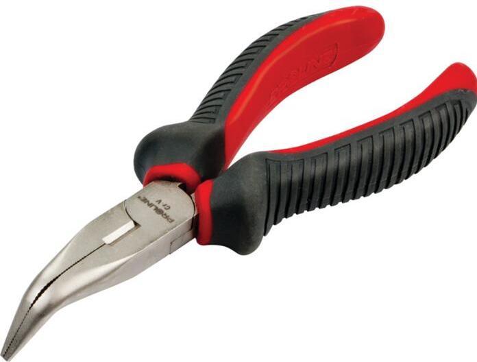 Proline 28715 Needle nose pliers, curved, L1: 75 mm (200 mm)