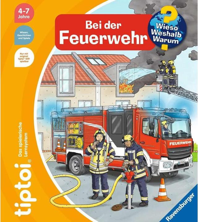 Actual product image tiptoi Bei der Feuerwehr (German, Niklas Böwer, Daniela escape, 2022)