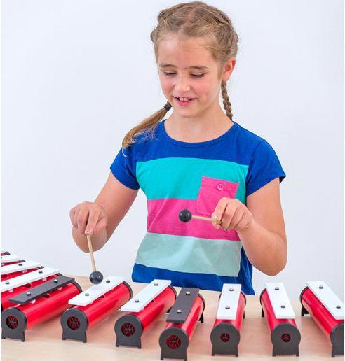 Actual product image Betzold Musik 13 Round Sound Tubes (Metallophone)