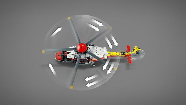 Actual product image LEGO Airbus H175 rescue helicopter (42145, LEGO Technic)