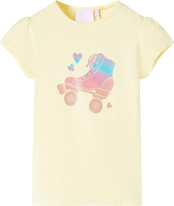 Produktbild VidaXL Kinder-T-Shirt Zartgelb 92,Material: 95 % Baumwolle. 5 (92)