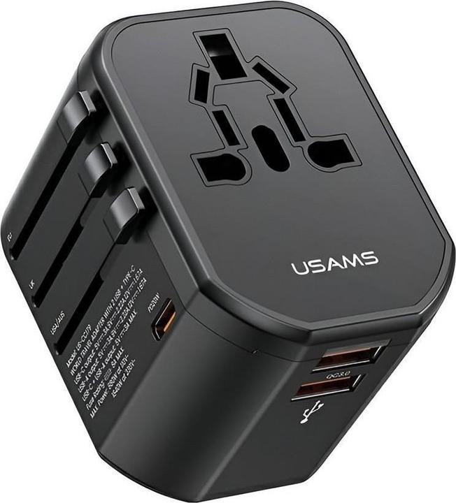 Actual product image Usams T59 Travel Charger with 20W Dual USB-A + Type-C