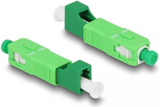Image du produit Delock Fibre optique hybride Coupleur SC Simplex mâle vers LC Simplex femelle vert