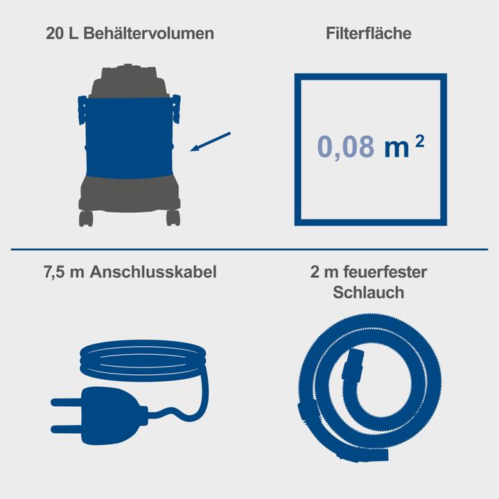 Produktbild Scheppach Sprüh- und Waschsauger SprayVac20 (Nass-Trockensauger)