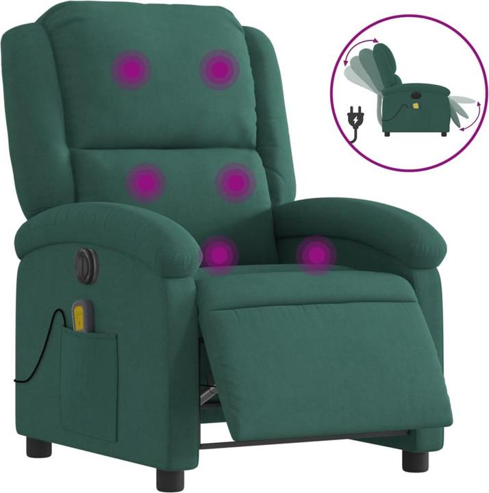 Produktbild VidaXL Massagesessel Elektrisch Samt