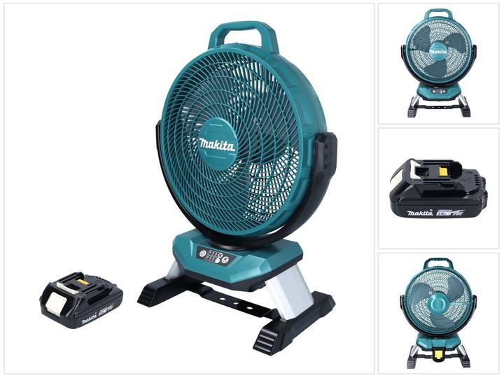 Actual product image Makita DCF 301 A1 Battery fan 18 V 33 cm + 1x battery 2.0 Ah - without charger