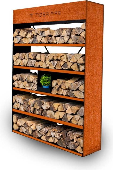 Produktbild Tiger Fire Holzregal 160 Corten 160 x 220 x 40 cm