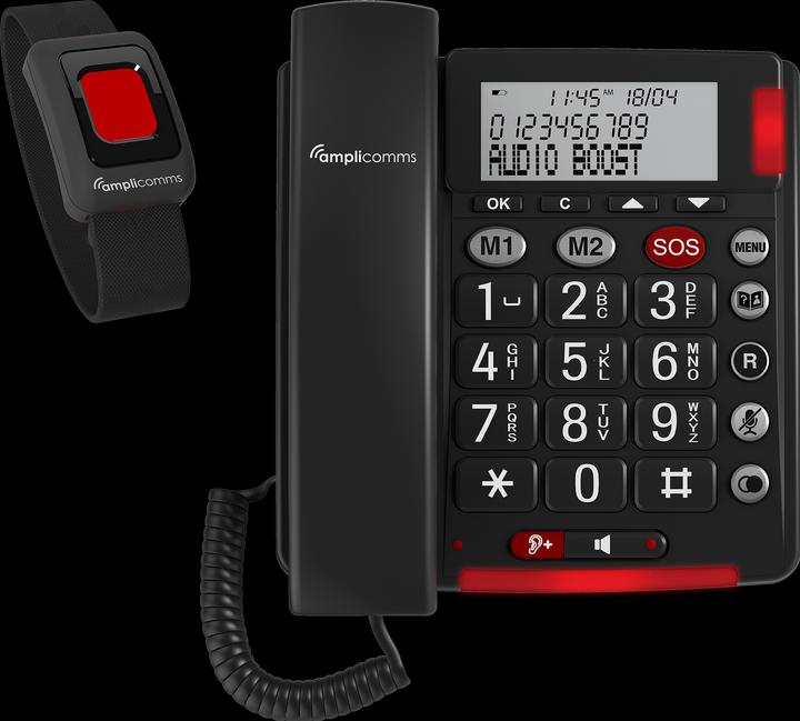 amplicom BigTel 50 Alarm Plus braccialetto per chiamate d'emergenza Duo