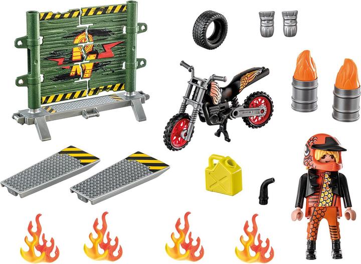 Actual product image Playmobil Motorbike with wall of fire (71256, Playmobil stunt show)
