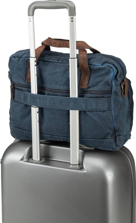 Actual product image Greenburry Briefcase Vintage Aviator 5893 Business Bag Blue Edition (15.75", Universal)