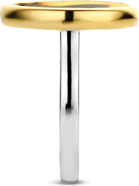 Produktbild Ti Sento Milano Ring Schildpatt bicolor gelbvergoldet 12208TU (56, 925 Silber)