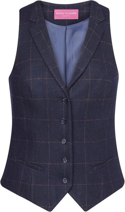 Modello a quadri blu navy