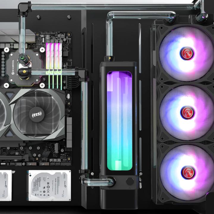 Actual product image Raijintek SCYLLA PRO CA240 ARGB water cooling kit