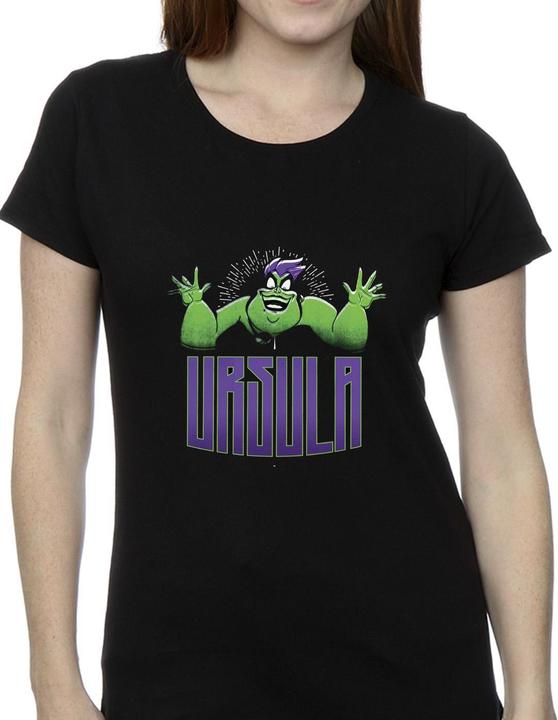 Actual product image Disney Womens/Ladies Villains Ursula Green Cotton T-Shirt (XL)