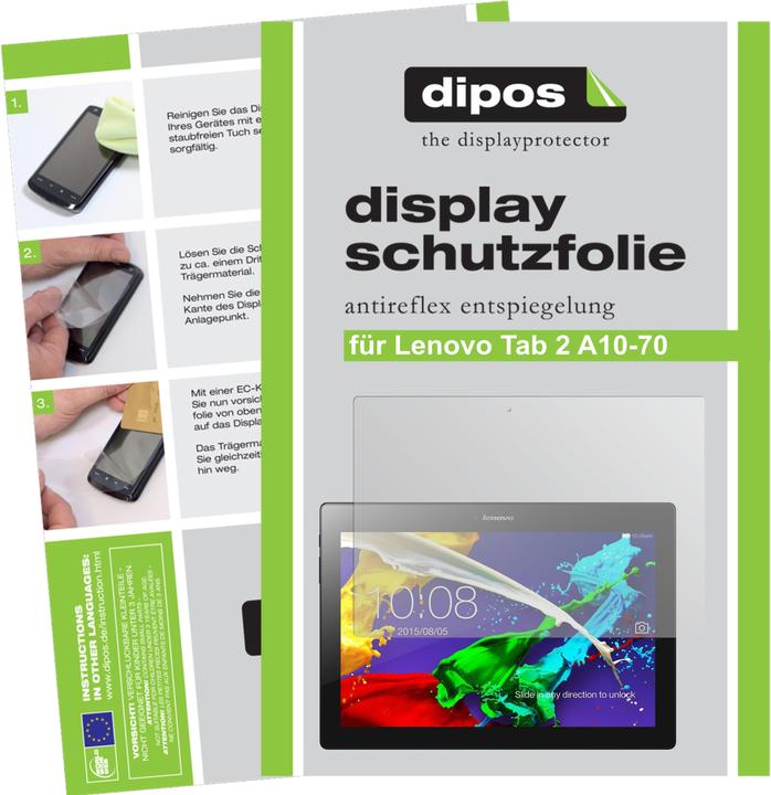 Image du produit Dipos Film de Protection d’écran Anti-reflet (2 pièce(s), Tab 2 A10-70)