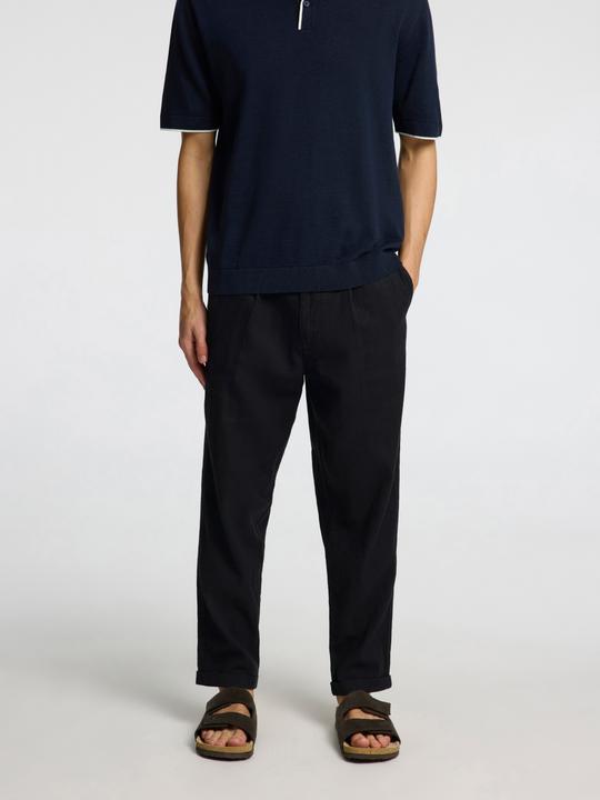 Actual product image Selected Homme Cropped relaxed fit trousers (34)