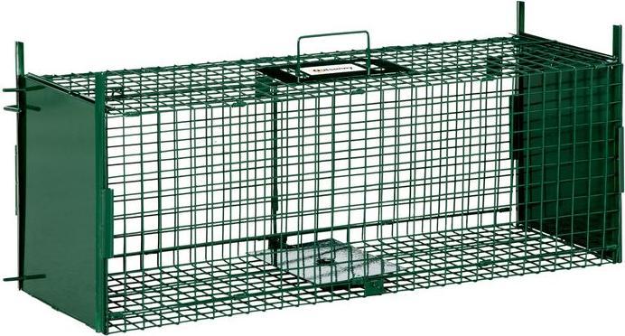 Produktbild Swisshandel24 Marderfalle, Lebendfalle mit Doppeltür, 80x25x30 cm, Stahl, Grün