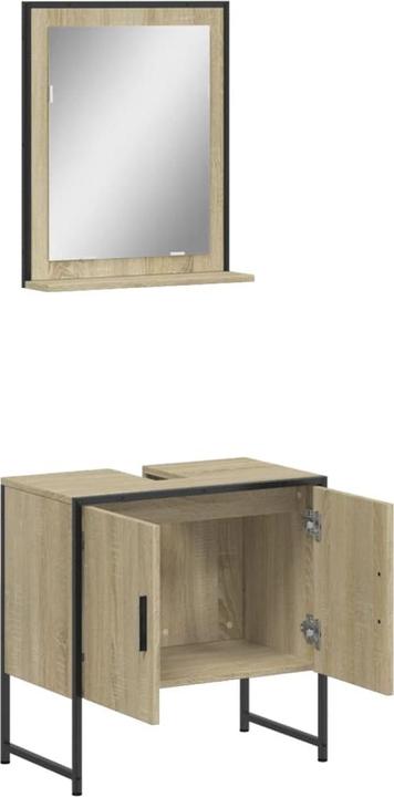 Actual product image VidaXL 2-piece bathroom furniture set