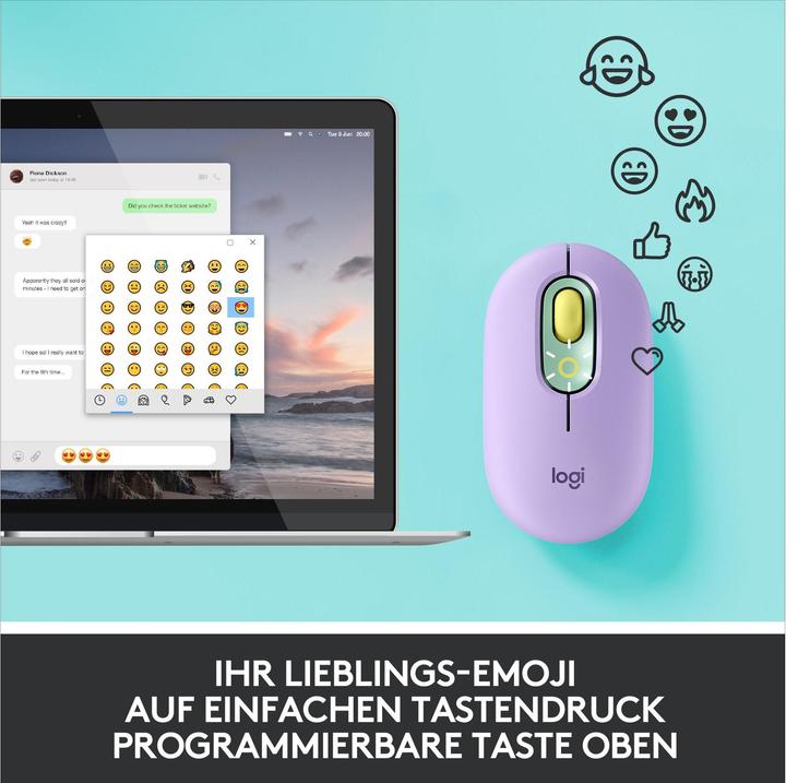 Immagine prodotto Logitech Pop Mouse (Senza fili)