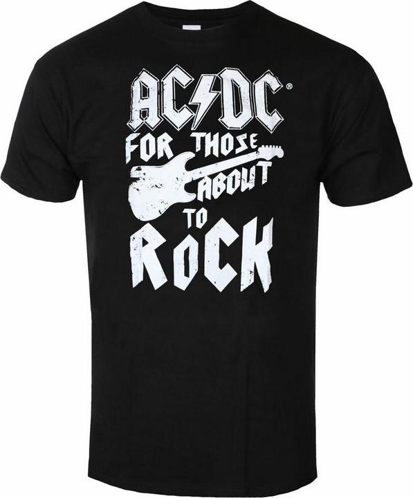 Image du produit AC/DC Unisexe Adulte Pour ceux qui sont prêts à jouer de la guitare Court pyjama Set (L)