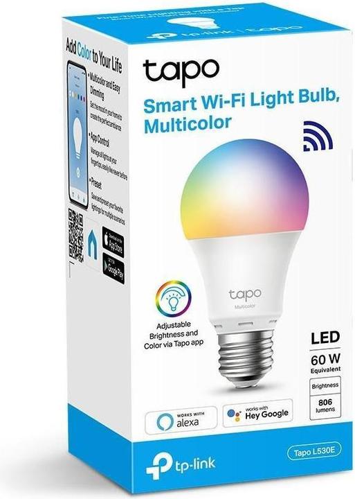 Image du produit TP-Link Tapo L530E (2-pack) (E27, 8.70 W, 806 lm, 2 x, F)