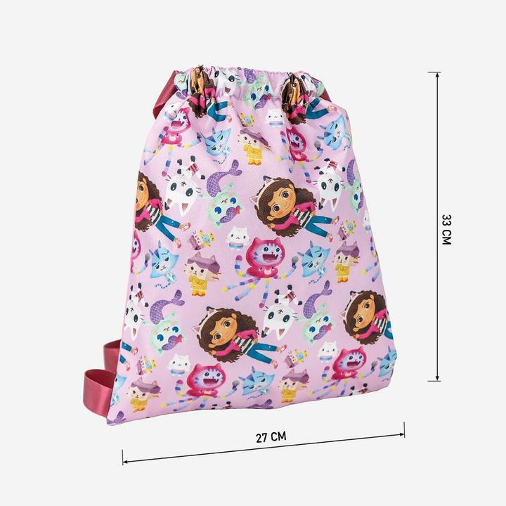 Actual product image Gabby's Dollhouse Backpack for children Pink 27 x 33 cm