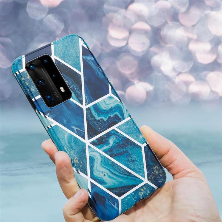 Produktbild Cadorabo IMD TPU Bunter Marmor Cover (Huawei P40)