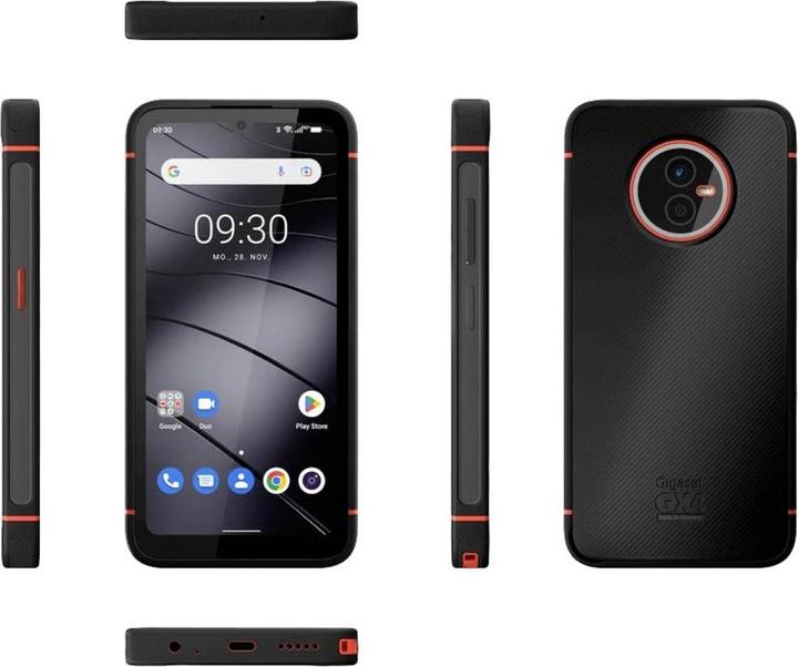 Actual product image Gigaset GX4 PRO (128 GB, Black, 6.10", SIM + eSIM, 48 Mpx, 4G)