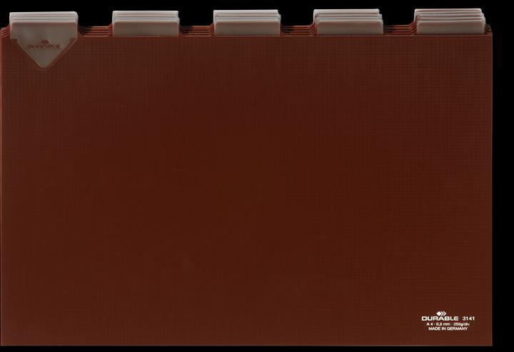 Produktbild Durable LEITKARTEN MIT UMSCHWEISSTEN TABEN 1 PAK 314111 (A4)