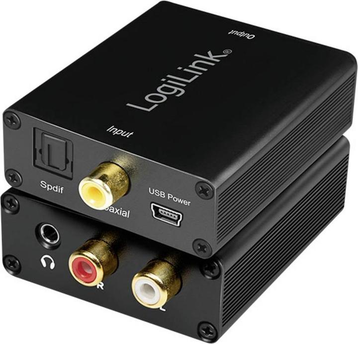 Actual product image LogiLink Coaxial and Toslink Adapter (Digital -> Analog)