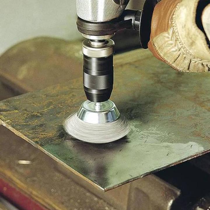 Produktbild wolfcraft wolfcraft 1 Stahldraht-Bürsten-Set 4-tlg., S=6mm