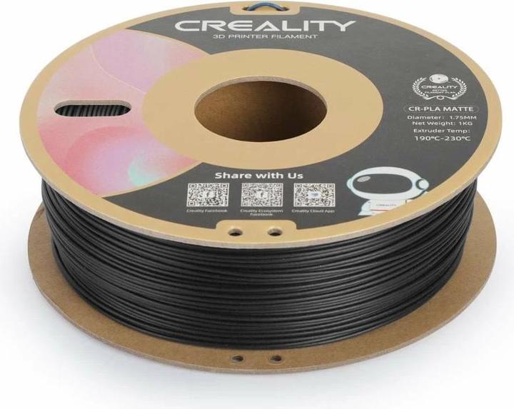 Creality Filament (PLA, 1.75 mm, 1000 g, Schwarz)
