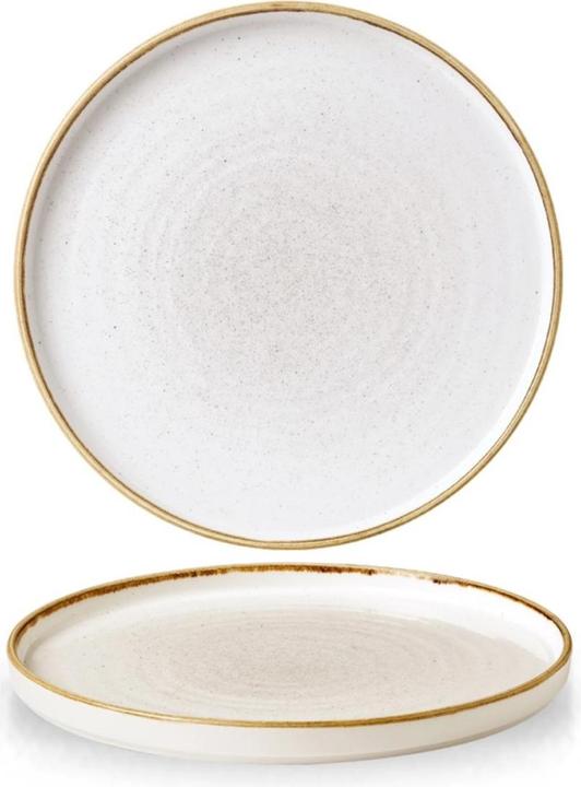 Churchill Stonecast Barley White Walled Teller flach 26cm (1 x, 26 cm)