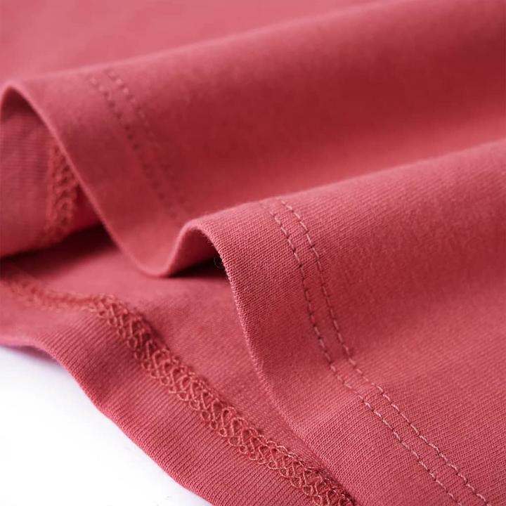 Actual product image VidaXL Children's long-sleeved shirt dusky pink 140,Material: 95 % cotton. 5 (140)