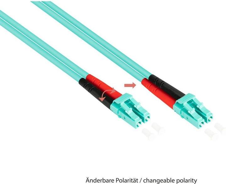 Image du produit Kabelmeister Câble patch Fibre optique duplex OM3 (multimode, 50/125) LC/SC, LSZH, pôles interchangeables, 20m (20 m)
