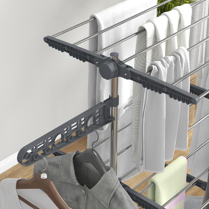 Image du produit Homcom Étendoir à linge avec patères