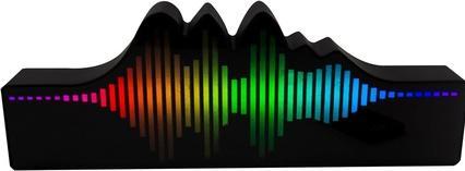 Actual product image Fizz Creations Sound Wave Logo Light
