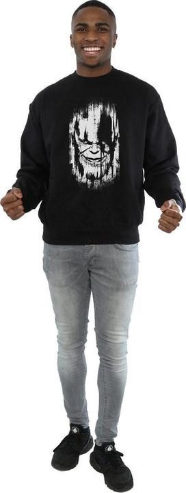 Actual product image Mens Avengers Infinity War Thanos Face Sweatshirt (XXL)