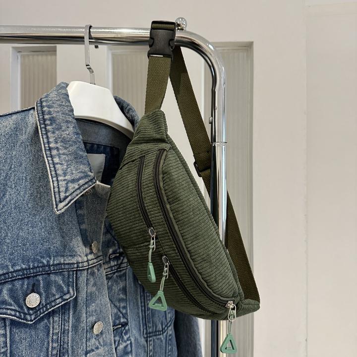 Only-Bags.Store Schicke Cord-Crossbody-Slingtasche - vielseitig und bequem, perfekt zum Einkaufen, Spazierengehen