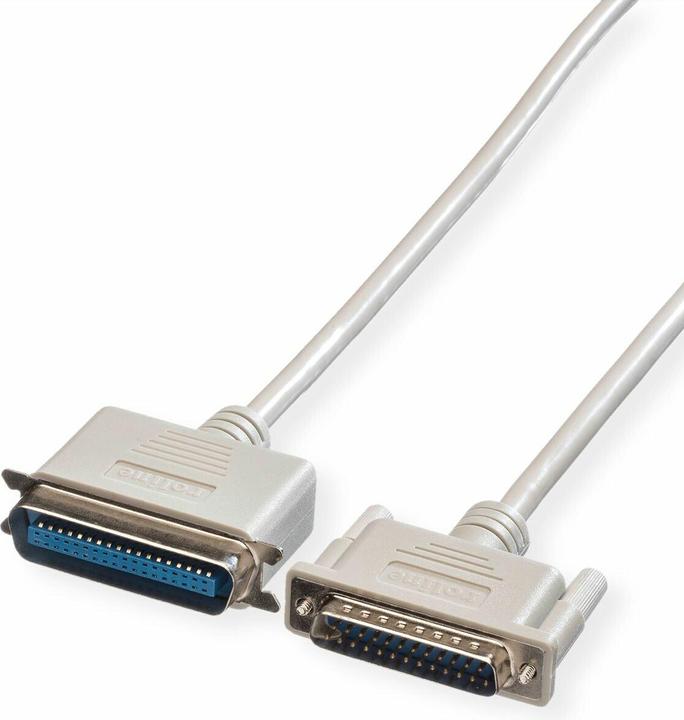 Actual product image Roline Parallel port cable DB25 connector-Centronics36 (1.80 m, Parallel (printer))