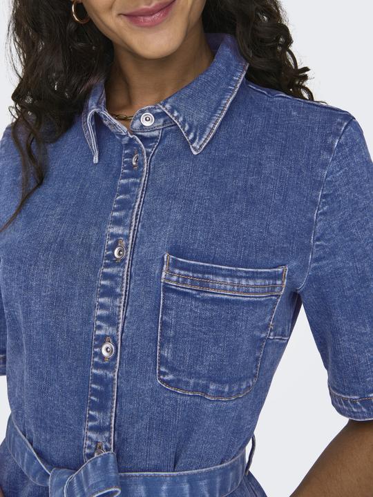 Produktbild Only Locker geschnitten Rundhals Kurzes Kleid Jeanskleid (XL)
