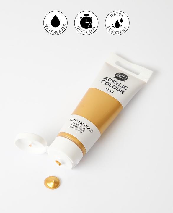 Immagine prodotto I Am Creative Pittura acrilica (Metallico, Oro, 75 ml)