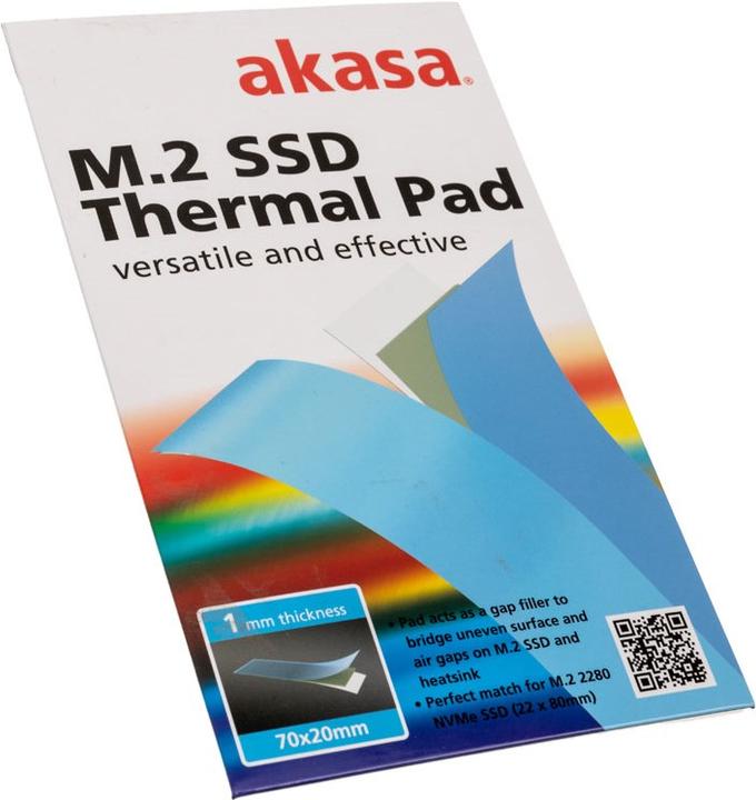 Produktbild Akasa M.2 SSD Wärmeleitpad (1 mm, 1.20 W/m K)