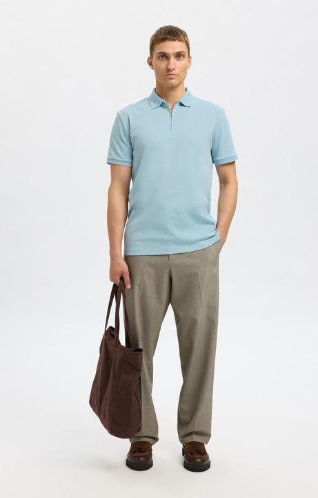 Actual product image Selected Homme Slhfave Zip Ss Polo Noos (S)
